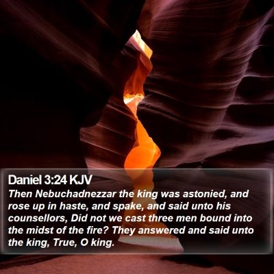 Daniel 3:24 KJV Bible Verse Image