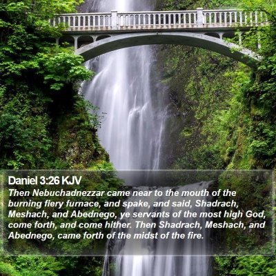 Daniel 3:26 KJV Bible Verse Image
