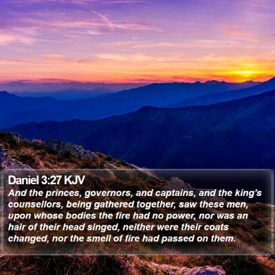 Daniel 3:27 KJV Bible Verse Image
