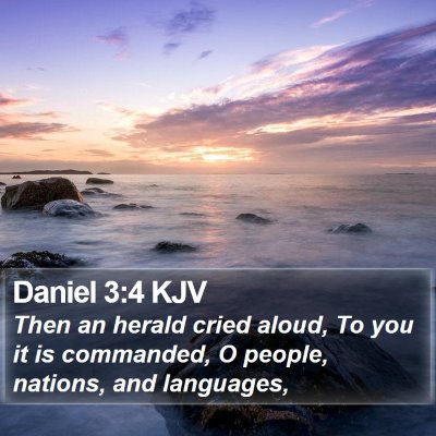 Daniel 3:4 KJV Bible Verse Image