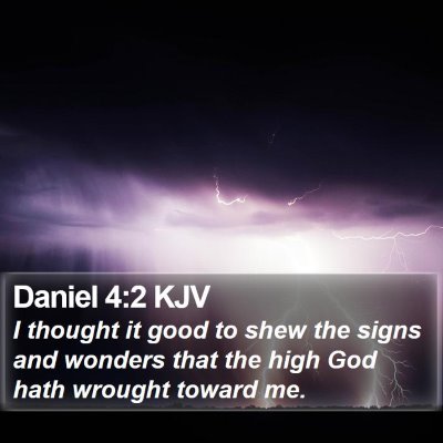 Daniel 4:2 KJV Bible Verse Image
