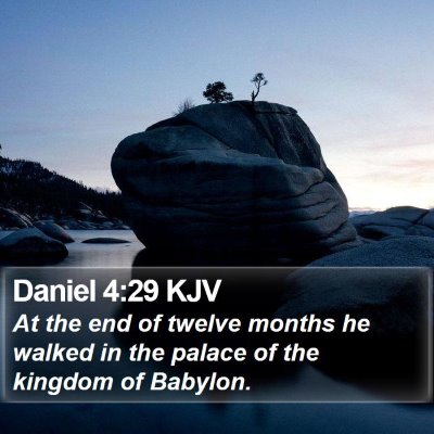 Daniel 4:29 KJV Bible Verse Image