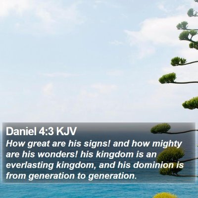 Daniel 4:3 KJV Bible Verse Image