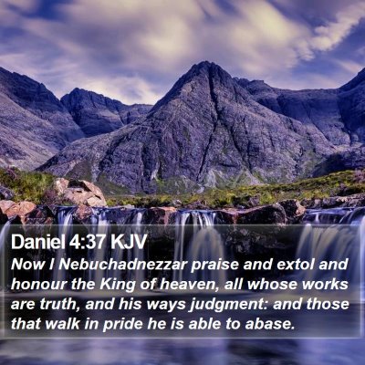 Daniel 4:37 KJV Bible Verse Image