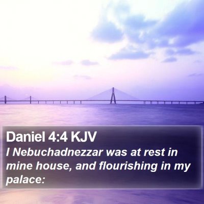 Daniel 4:4 KJV Bible Verse Image