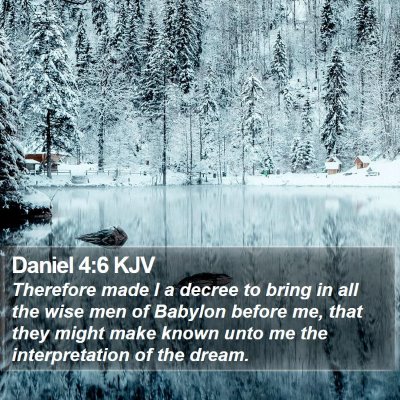 Daniel 4:6 KJV Bible Verse Image