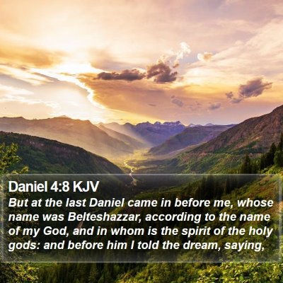 Daniel 4:8 KJV Bible Verse Image