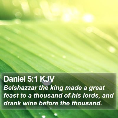 Daniel 5:1 KJV Bible Verse Image