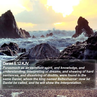 Daniel 5:12 KJV Bible Verse Image