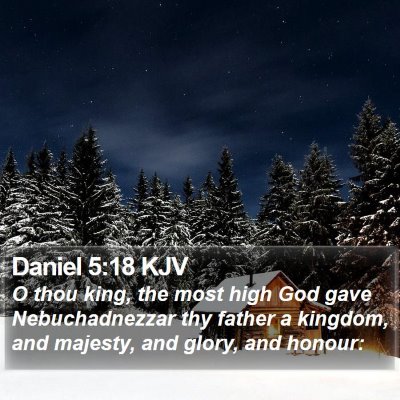 Daniel 5:18 KJV Bible Verse Image