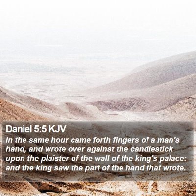 Daniel 5:5 KJV Bible Verse Image