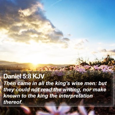 Daniel 5:8 KJV Bible Verse Image