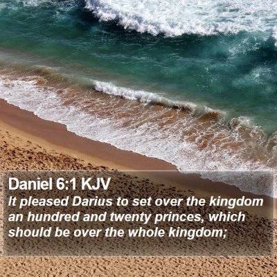 Daniel 6:1 KJV Bible Verse Image