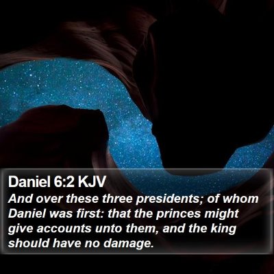 Daniel 6:2 KJV Bible Verse Image