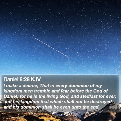 Daniel 6:26 KJV Bible Verse Image