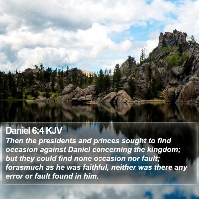 Daniel 6:4 KJV Bible Verse Image