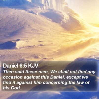 Daniel 6:5 KJV Bible Verse Image