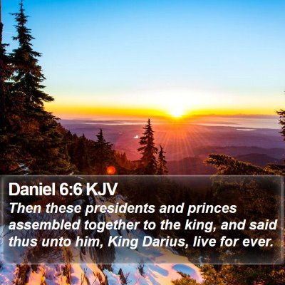 Daniel 6:6 KJV Bible Verse Image