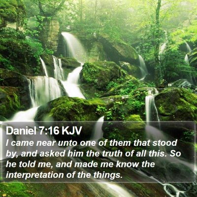 Daniel 7:16 KJV Bible Verse Image