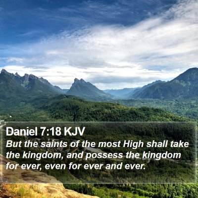 Daniel 7:18 KJV Bible Verse Image