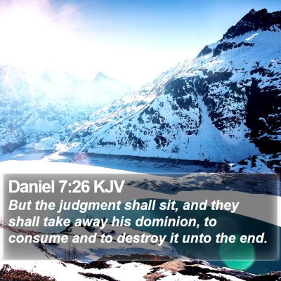 Daniel 7:26 KJV Bible Verse Image