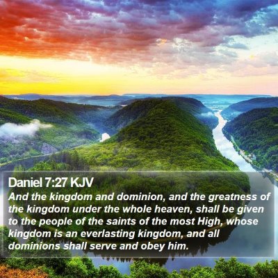 Daniel 7:27 KJV Bible Verse Image