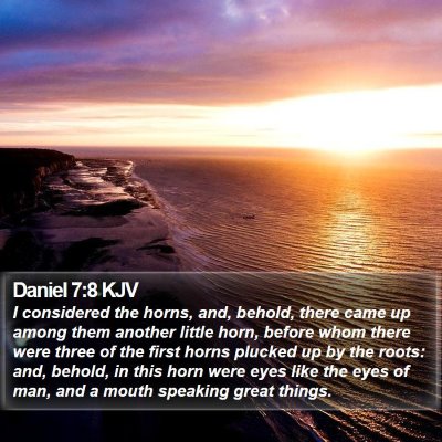 Daniel 7:8 KJV Bible Verse Image
