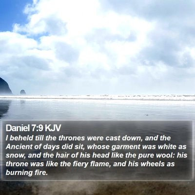 Daniel 7:9 KJV Bible Verse Image