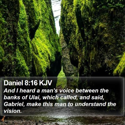 Daniel 8:16 KJV Bible Verse Image