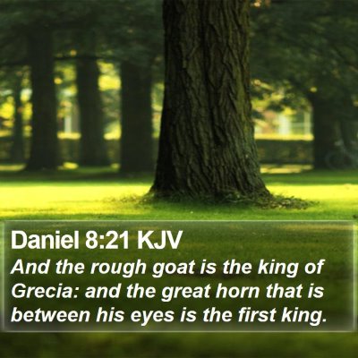 Daniel 8:21 KJV Bible Verse Image