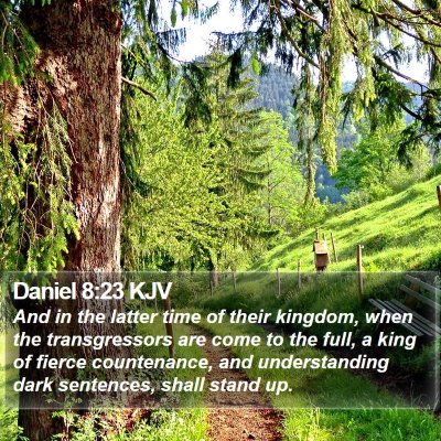 Daniel 8:23 KJV Bible Verse Image