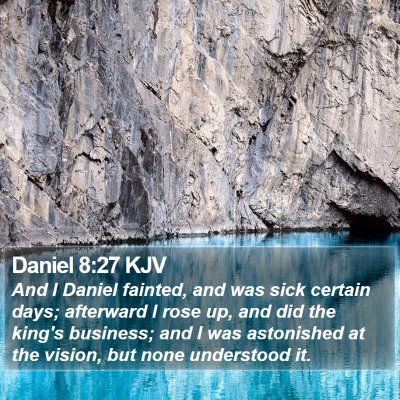 Daniel 8:27 KJV Bible Verse Image