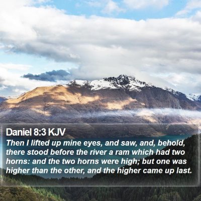 Daniel 8:3 KJV Bible Verse Image