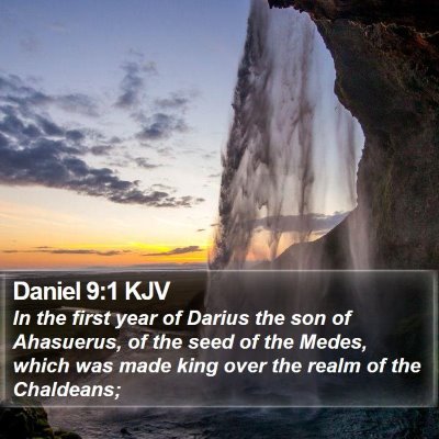 Daniel 9:1 KJV Bible Verse Image