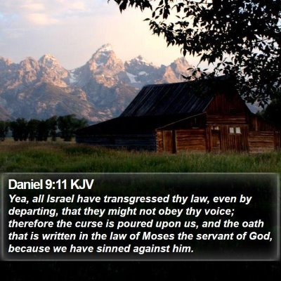 Daniel 9:11 KJV Bible Verse Image