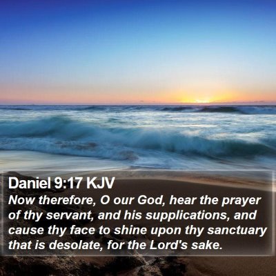 Daniel 9:17 KJV Bible Verse Image