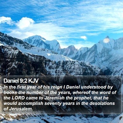 Daniel 9:2 KJV Bible Verse Image