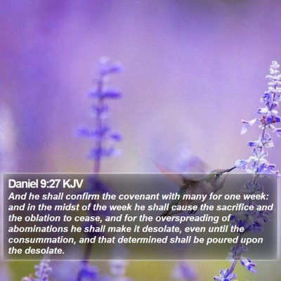 Daniel 9:27 KJV Bible Verse Image