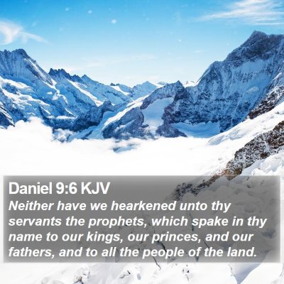 Daniel 9:6 KJV Bible Verse Image