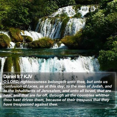 Daniel 9:7 KJV Bible Verse Image