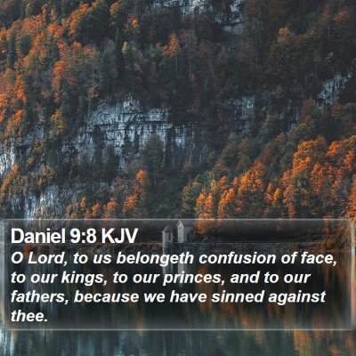 Daniel 9:8 KJV Bible Verse Image