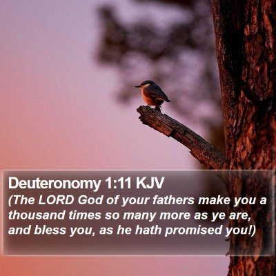 Deuteronomy 1:11 KJV Bible Verse Image