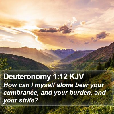 Deuteronomy 1:12 KJV Bible Verse Image