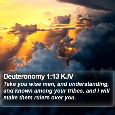 Deuteronomy 1:13 KJV Bible Verse Image