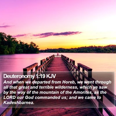 Deuteronomy 1:19 KJV Bible Verse Image