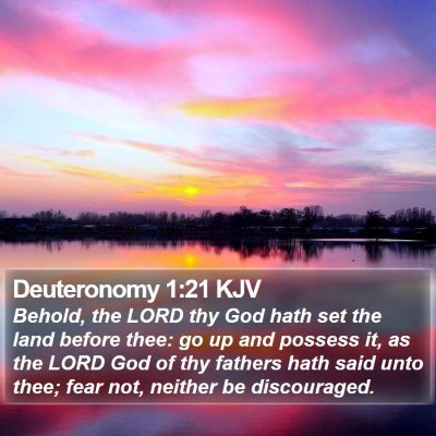 Deuteronomy 1:21 KJV Bible Verse Image