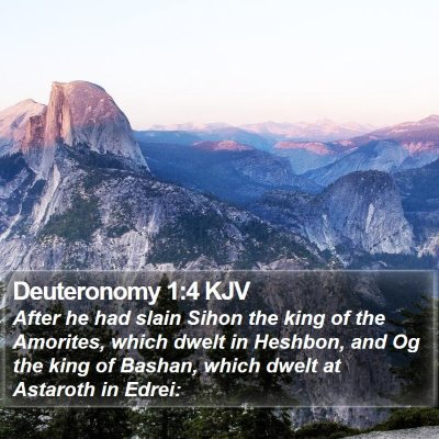 Deuteronomy 1:4 KJV Bible Verse Image