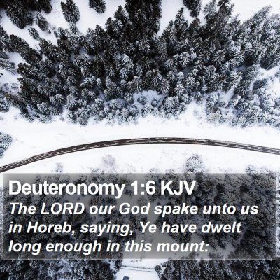 Deuteronomy 1:6 KJV Bible Verse Image