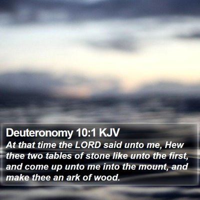 Deuteronomy 10:1 KJV Bible Verse Image