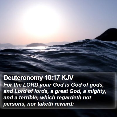 Deuteronomy 10:17 KJV Bible Verse Image